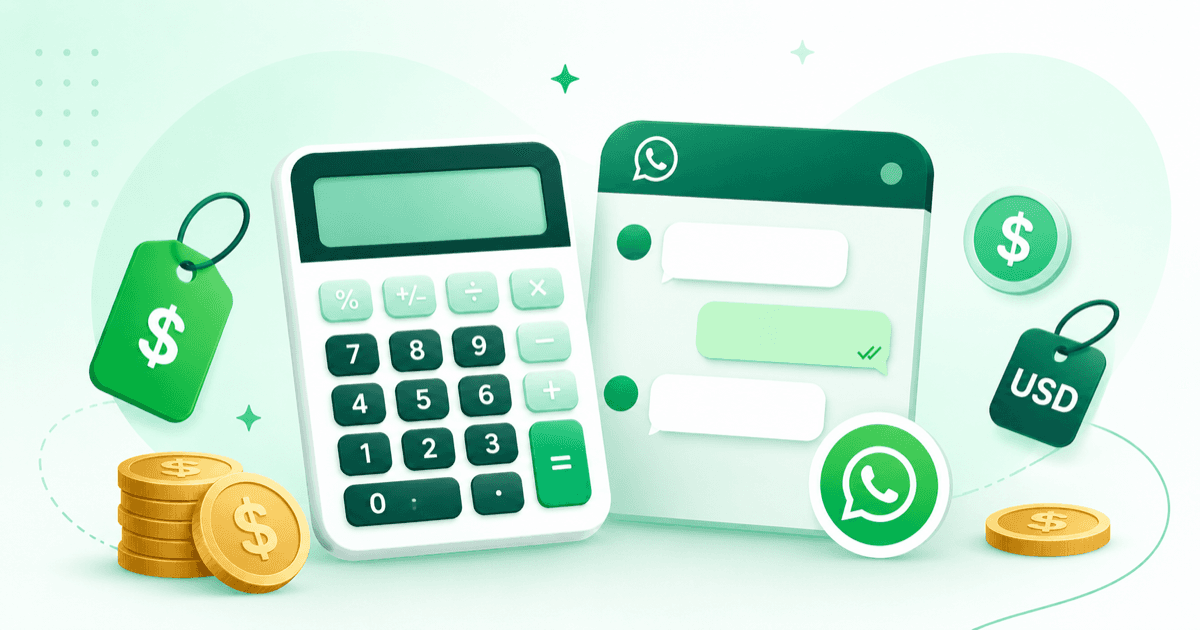 Calculadora de precios de mensajes de WhatsApp de Meta